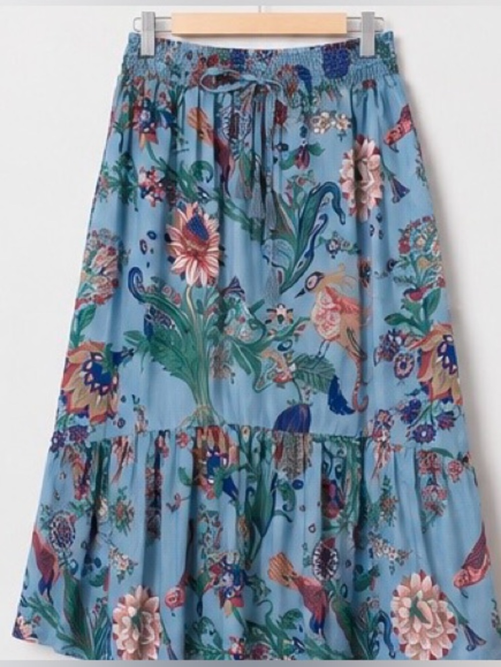NWT T Tahari Floral Midi Skirt โ Size S | Elastic Waist | Adjustable ๐๐ธ - Picture 9 of 12